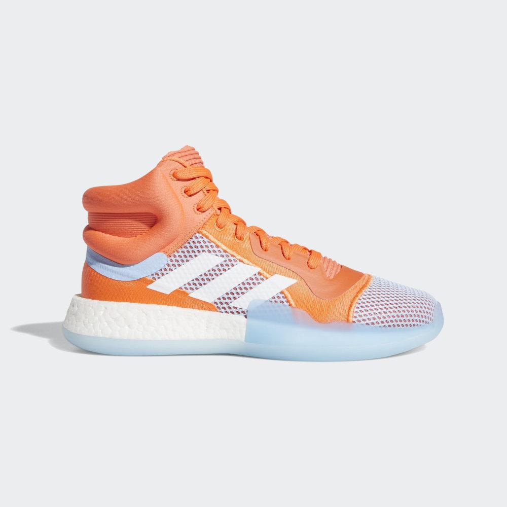 Adidasi Baschet Adidas Marquee Boost Barbati Romania - Corai/Albi/Albastri F97276